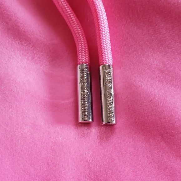 Juicy Couture Big Bling Velour Track Shorts Women's XL Pink - Picture 8 of 10